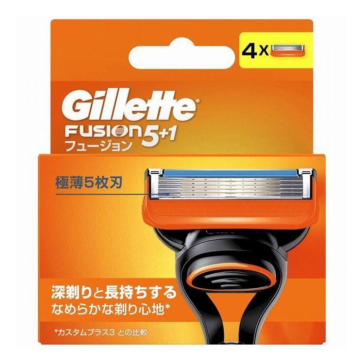 単品12個セット P&G ジレット フュージョンマニュアル替刃4個入り 代引不可