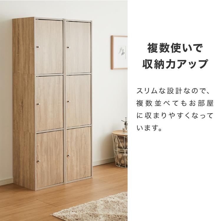 収納ボックス カラーボックス ボックス 3ドア 収納 収納ケース 扉