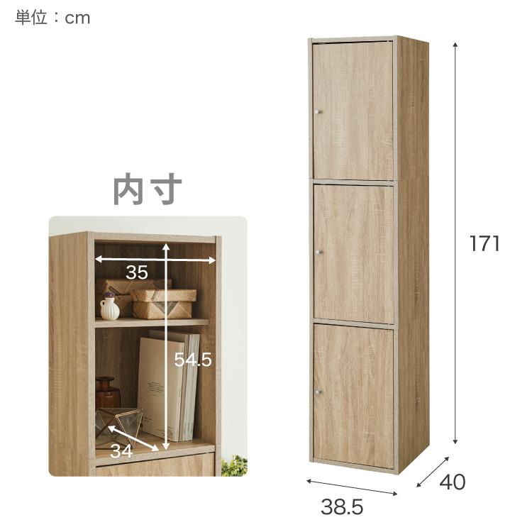 収納ボックス カラーボックス ボックス 3ドア 収納 収納ケース 扉