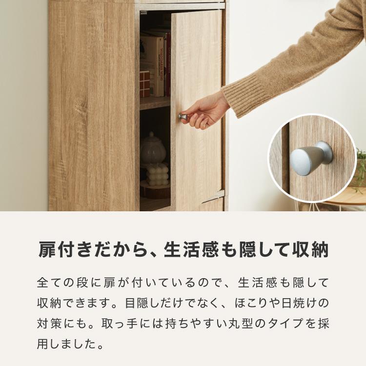 収納ボックス カラーボックス ボックス 3ドア 収納 収納ケース 扉