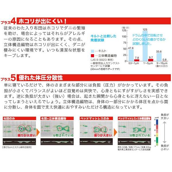 日本製 ファインエアーRシリーズプレミアムエアーソフト600Sダブル マットレス ベッドマット マット 高反発｜rcmdse｜05