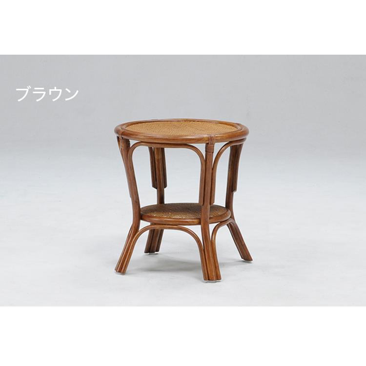 光製作所 ラタン 手編み テーブル 幅43 奥行き43 ローテーブル