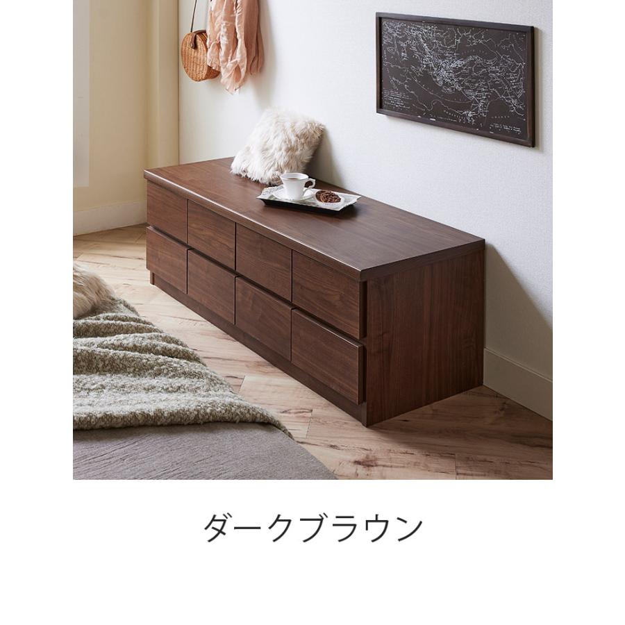 座れる 北欧 ロータイプチェスト 幅120 耐荷重 80kg 日本製 完成