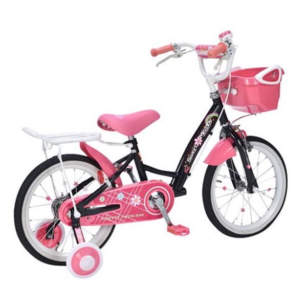 マイパラス MYPALLAS 自転車 子供用自転車 16インチ MD-12 2色 カゴ付 補助輪付 キッズサイクル 代引不可の画像