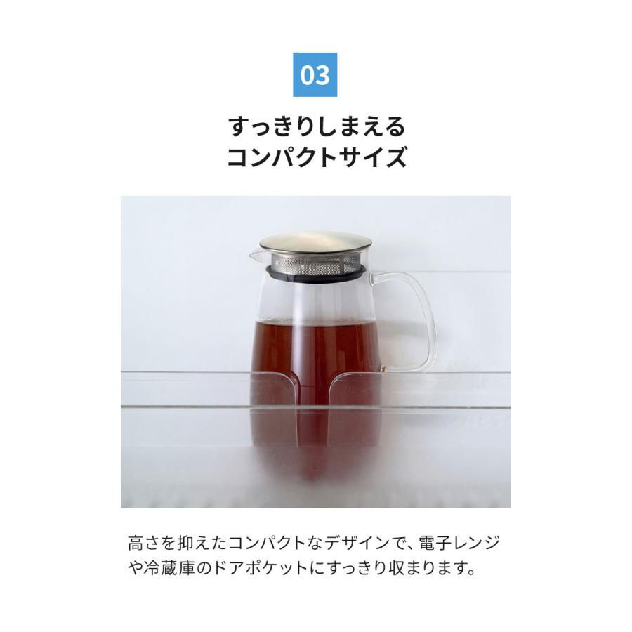 日本製 冷水筒 1L 麦茶 ピッチャー フィルター付き 食洗機対応 電子