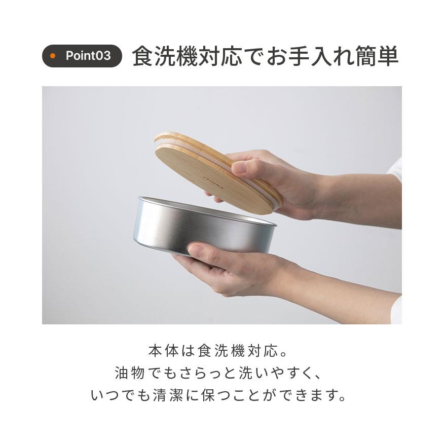 ののじ 電子レンジで使える ステンレスランチボックス 食洗機対応 フタ
