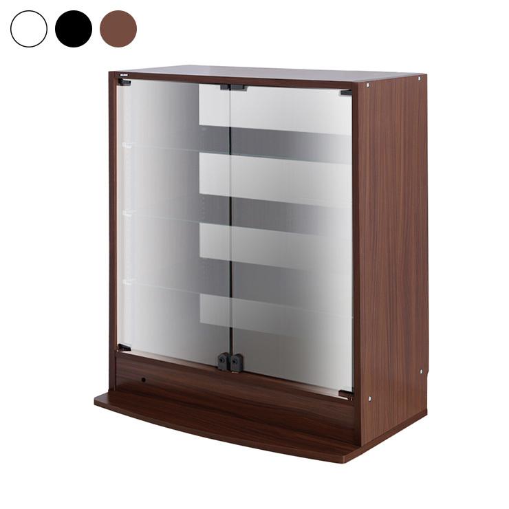 コレクションラック 本体+ミラー+LED 3点セット 幅83.1cm 奥行き38.5cm 
