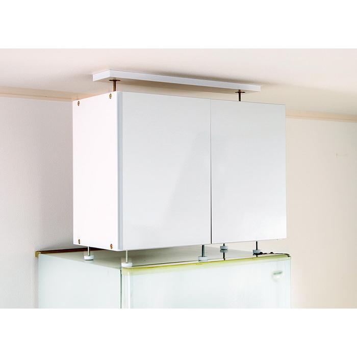 冷蔵庫上 突っ張り 日本製 つっぱり 収納 ハイタイプ 転倒防止 天井