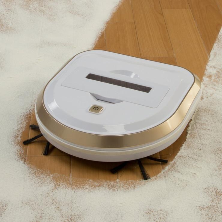 掃除ロボット 自走式 回転モップクリーナー ブラシとモップのダブル