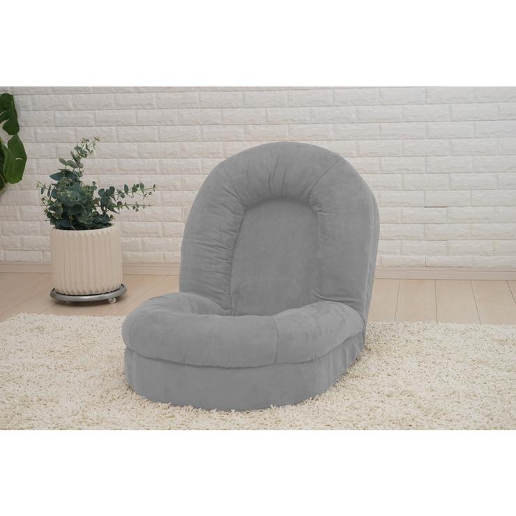 ふっくら巣ごもり座椅子 グレー