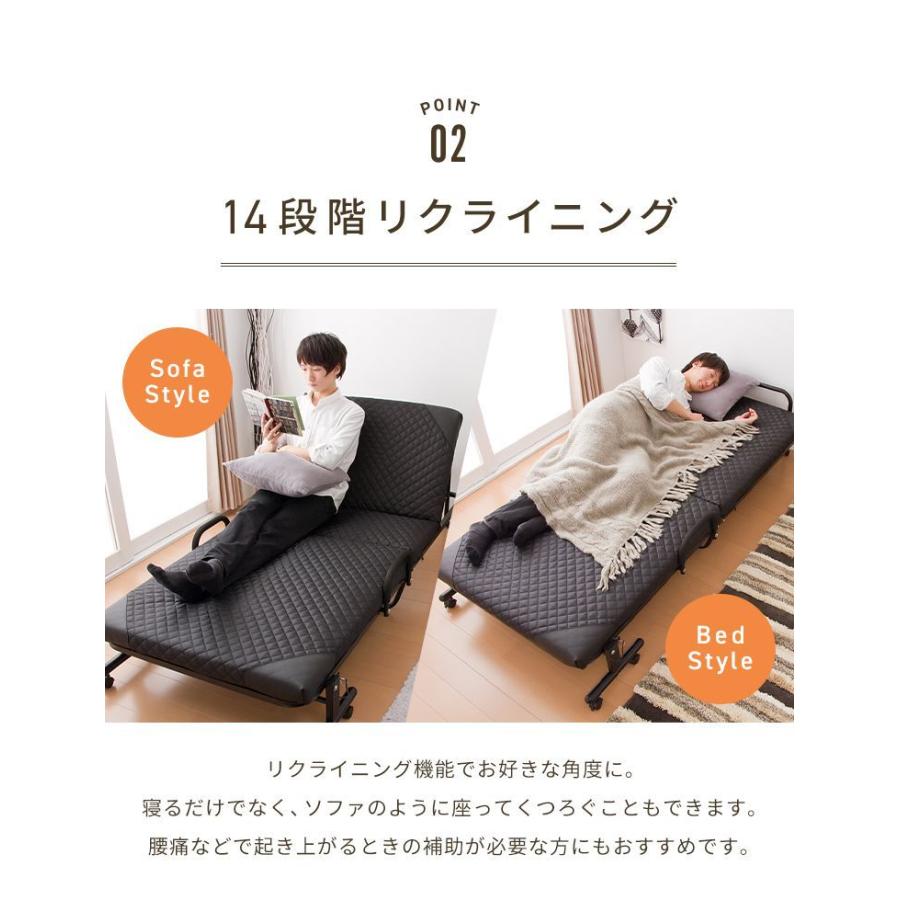 折りたたみベッド シングル キャスター付き マットレス 折りたたみベッド シングル キャスター付き マットレス