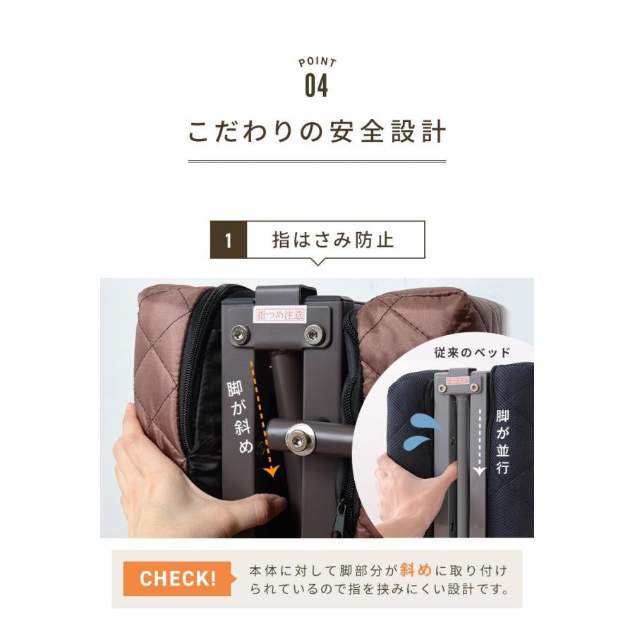 【美品】 折りたたみベッド キャスター付き　コンパクト シングル 折りたたみベッド コンパクト シングル すのこベッド ハイタイプ