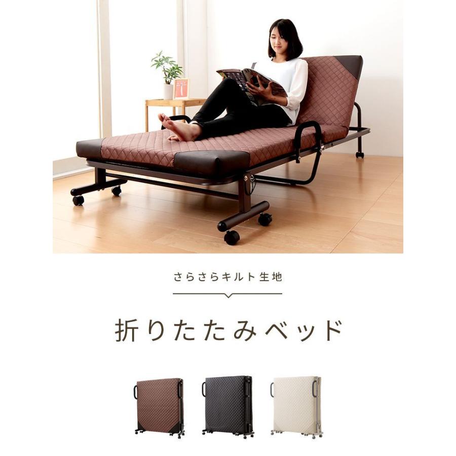 最終値下げ　キャスター付き折りたたみベッド ブラック　メッシュ素材シングルサイズ 未来商会 折りたたみベッド シングルベッド キャスター付き 収納