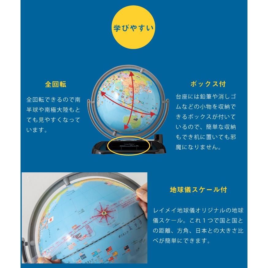 中古　しゃべる国旗つき地球儀　レイメイ　学習用　クイズ機能　読み上げ機能 中古 しゃべる国旗つき地球儀 レイメイ 学習用 クイズ機能