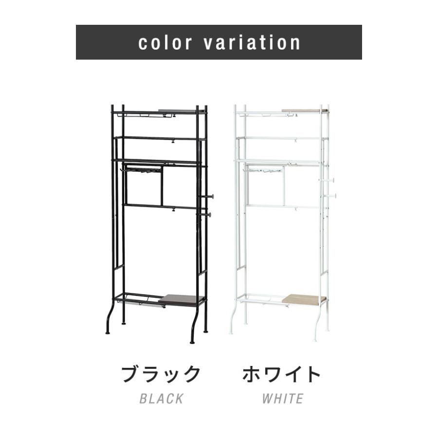 伸縮式 野球道具ラック 幅40~60 奥行スリム 整理棚 野球 ゴルフ テニス 収納ラック バットスタンド 玄関収納 スチールラック 省スペース スペパ家具_8