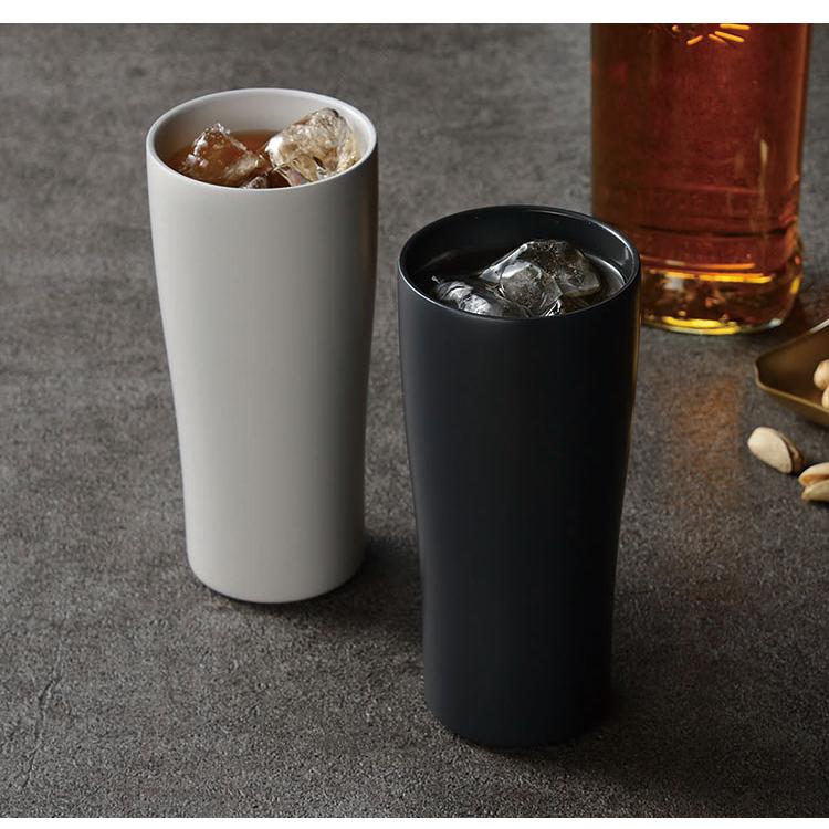 CERACO セラコ セラミックタンブラー 450ml グレー 真空二重