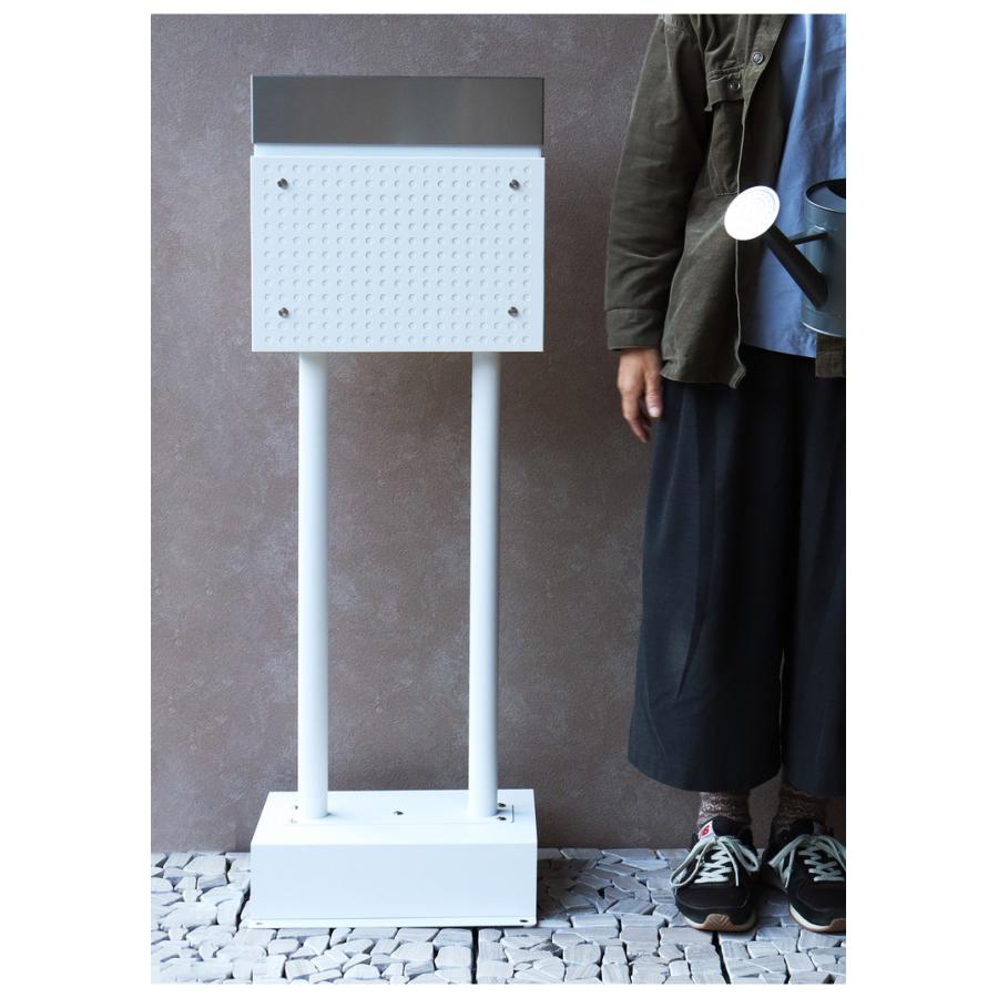 スタンドポスト 工事不要 シリンダー錠 郵便ポスト 郵便受け