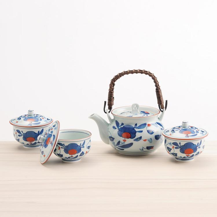 古代万歴10客番茶器揃 波佐見焼 和陶器 007-027M 代引不可_1