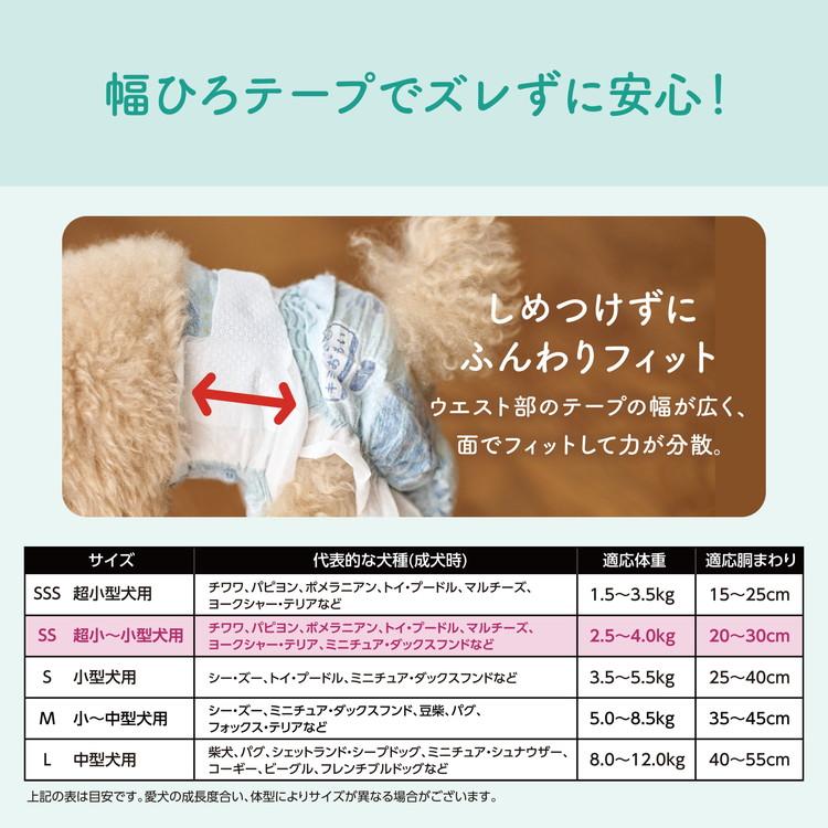 8個セット エリエールペット キミおもい リラックスウェア SS 38枚 おむつ オムツ ペットおむつ 犬用 犬用おむつ トイレ 男女共用 兼用_1