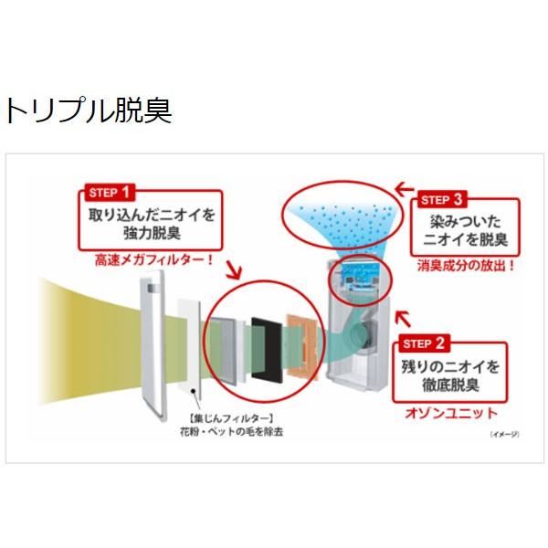 富士通ゼネラル 脱臭機 プラズィオン HDS-302G /分 強1 急速3 × 金属酸化触媒ハニカムフィルター オゾン