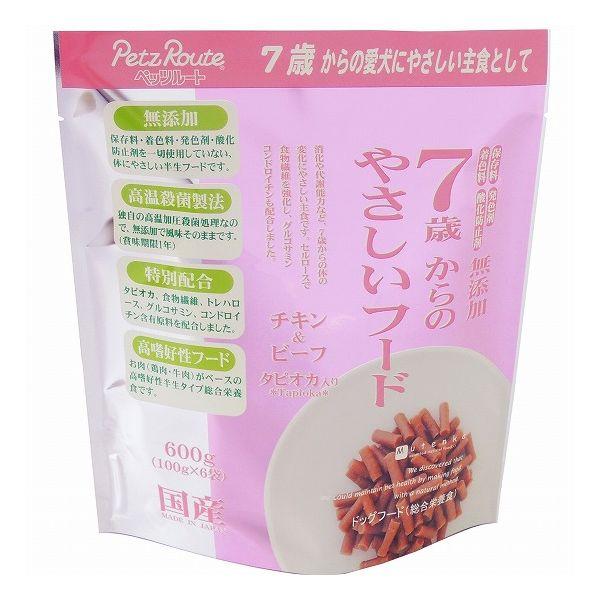 2個セット ペッツルート 7歳からのやさしいフード チキン&ビーフ 600g 100g×6袋 x2 | ブランド登録なし