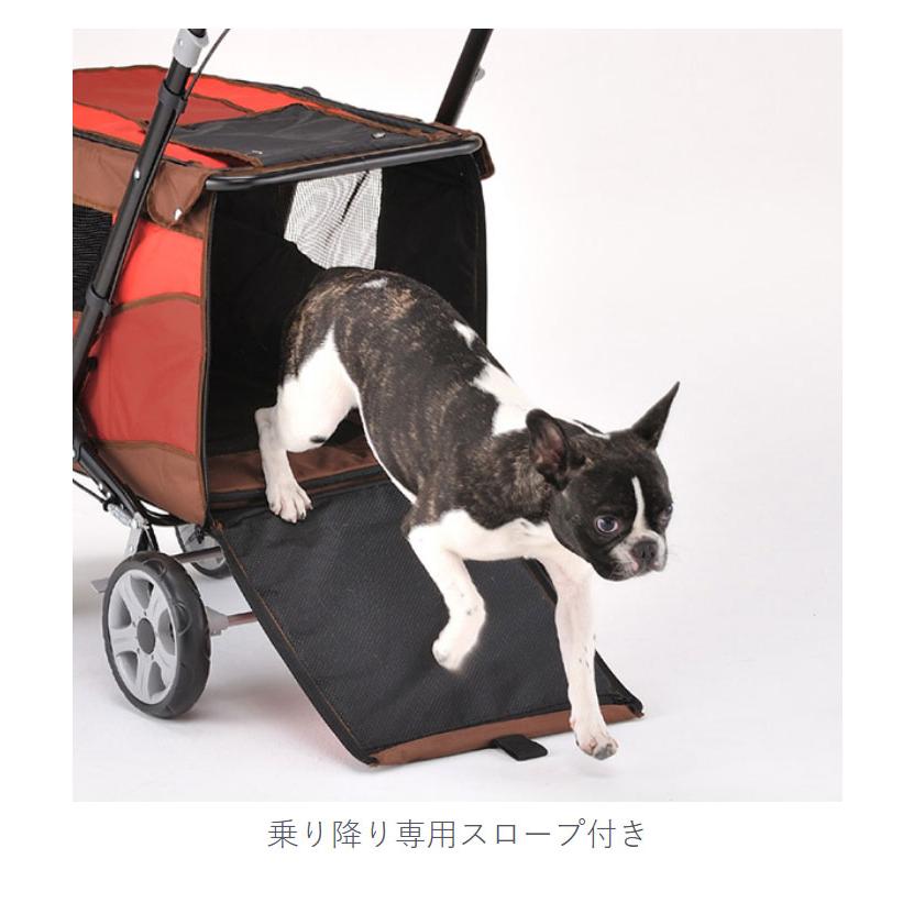 [美品]ボンビアルコン ペット用 バギー 折りたたみ スロープ付 ボンビアルコン ペット用 大型 バギー 折りたたみ スロープ付 耐