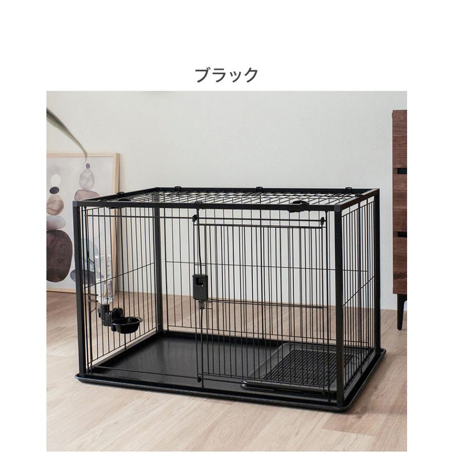 リッチェル 犬用 サークル ケージ 屋根面付き 90×60cm 高さ60cm シンプル インテリアペットサークル 90-60 小型 犬用サークル ゲージ ペットケージの画像