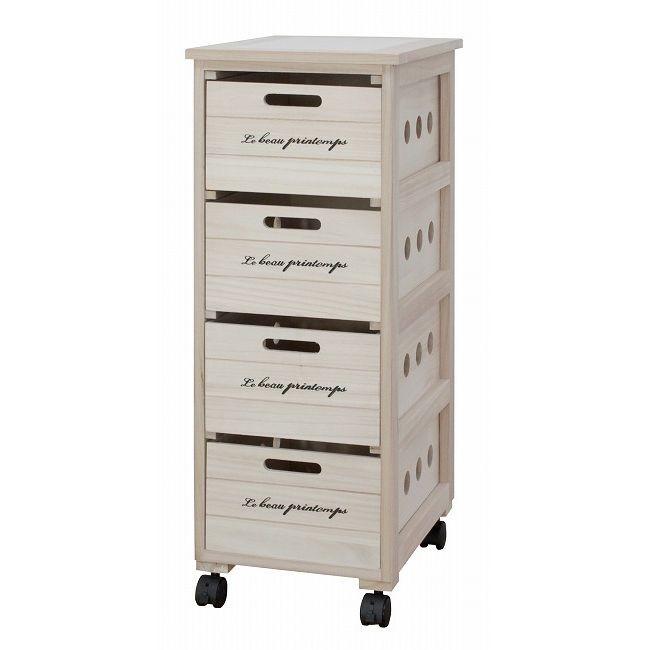 1年保証 キッチンストッカー4段 キッチンワゴン キッチン便利ストッカー4段 野菜ストッカー