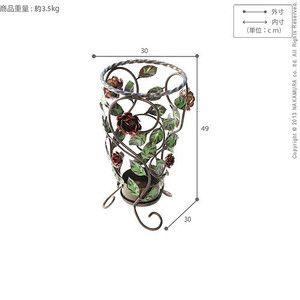 イタリア製 ヴェローナ アクセサリーズ 完成品 アイアン 傘立て 収納 傘置き 陶製 おしゃれ 北欧 アンティーク アンブレラスタンド かわいい 代引不可_4
