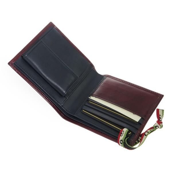 年末のプロモーション特価 ラッピング無料サービス オロビアンコ ブラウン Ebano Trilogia Firippo I3 二つ折り短財布 メンズ 財布