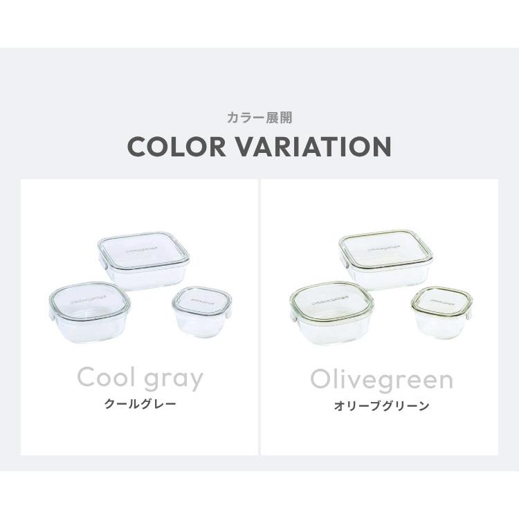 iwaki イワキ 新色 耐熱ガラス保存容器 3点セット パックアンドレンジ