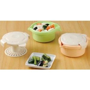 ブランドおしゃれ 漬物容器 漬け丸 日本製 漬け丸 アソート グリーン 30点 オレンジ 30