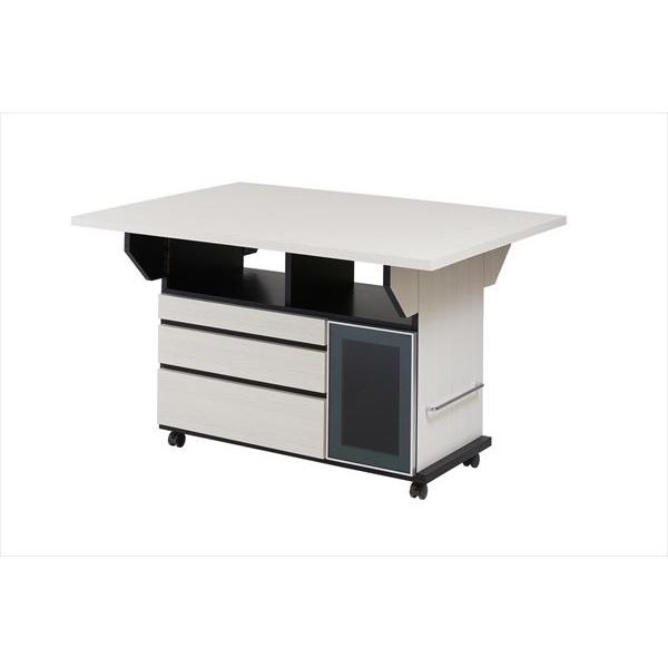 代引不可 家具 インテリア バタフライカウンターテーブル テーブル 幅119 5cm ホワイトウォッシュ色