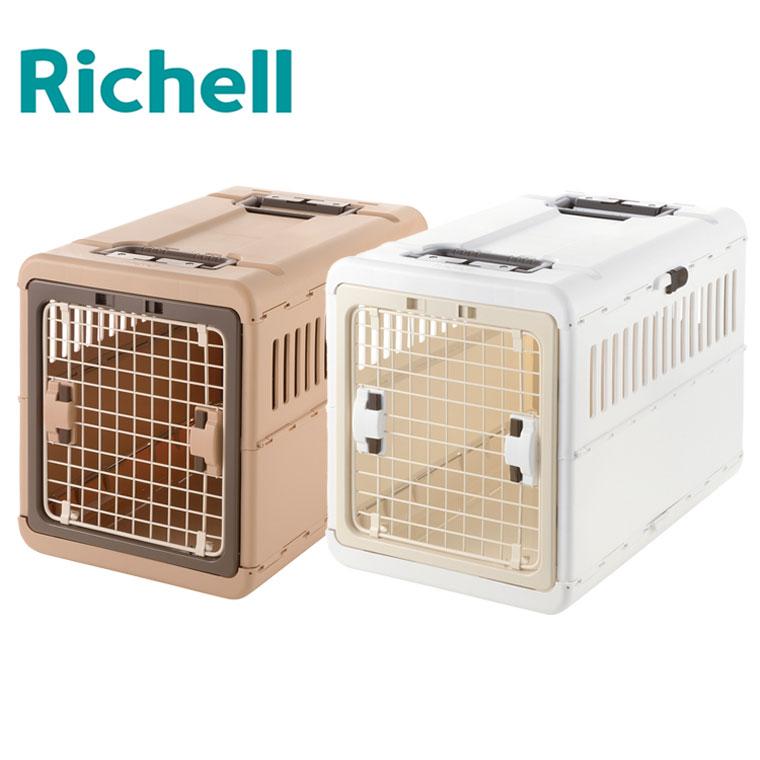 リッチェル（Richell） ペット用 キャリー ケース 折りたたみ Lサイズ