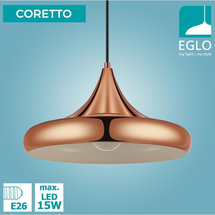 EGLO ペンダントライト おしゃれ 北欧 ダイニング 照明 キッチン ダクトレール LED 電球対応 照明器具 間接照明 天井照明 EGLO CORETTO 40cm 204426J 代引不可_2