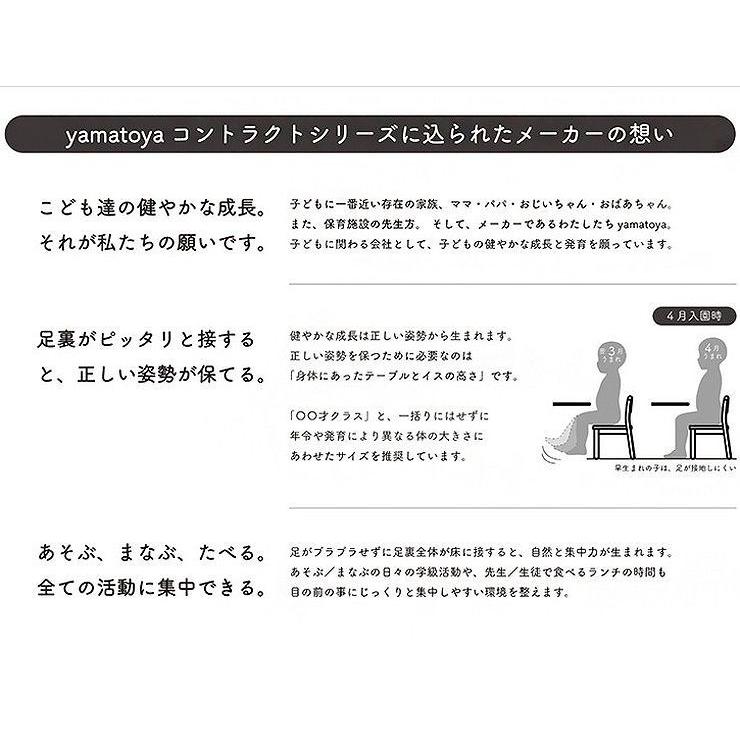 yamatoya 大和屋 業務用 コントラクト 1才用チェア 1脚入 家具 幼稚園 保育園 スタッキングチェア 木製 子供用椅子 代引不可｜rcmdse｜03