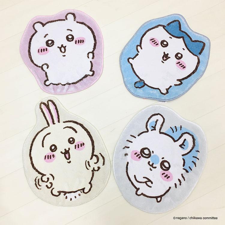 ちいかわ ダイカットマット ハチワレ うさぎ モモンガ 小さめ ちいかわ ダイカットマット ハチワレ うさぎ モモンガ 小さめ