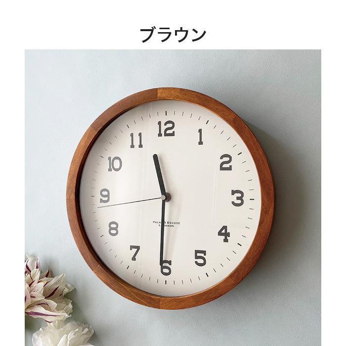 天然木 置掛両用時計 スタンド&ウォールクロック35cm 置き時計 掛け時計 無垢材 木製 時計 おしゃれ Eina アナログ かけ時計 クロック 北欧 北欧風 代引不可 | ブランド登録なし | 02