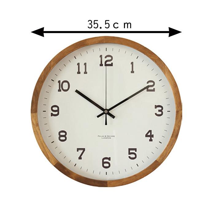 天然木 置掛両用時計 スタンド&ウォールクロック35cm 置き時計 掛け時計 無垢材 木製 時計 おしゃれ Eina アナログ かけ時計 クロック 北欧 北欧風 代引不可 | ブランド登録なし | 06