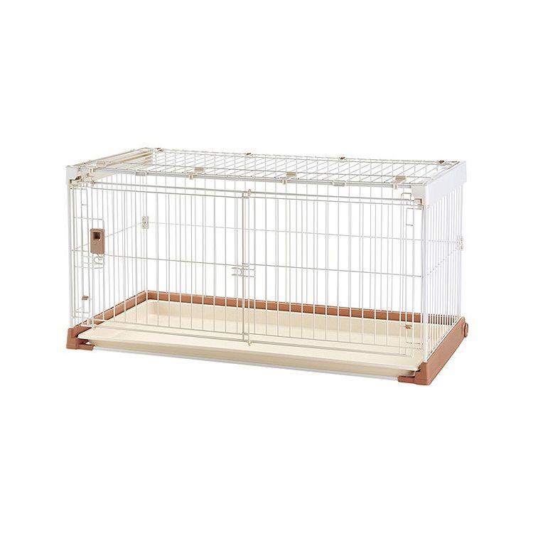 リッチェル　ブラウン犬用ケージ リッチェル ペット用サークル お掃除簡単ペットケージ ブラウン 1200