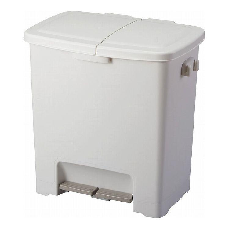アスベル 分別ペダルツイン 45L ホワイト 代引不可 | ブランド登録なし