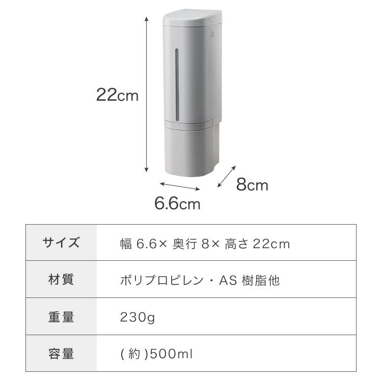 リッチェル ホバー 下から出るディスペンサー シール取り付けタイプ 選べる3本セット ホワイト ダークグレー グレー マグネット ディスペンサー | ブランド登録なし | 02