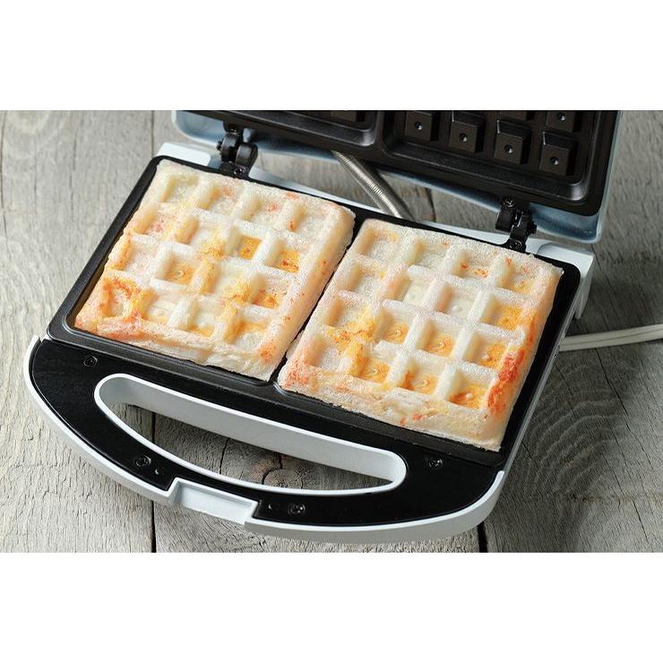 Wワッフルメーカー ワッフル オリジナルレシピ付き コンパクト お菓子 ホームパーティー Kdhs 008w Pz リコメン堂生活館 通販 Yahoo ショッピング