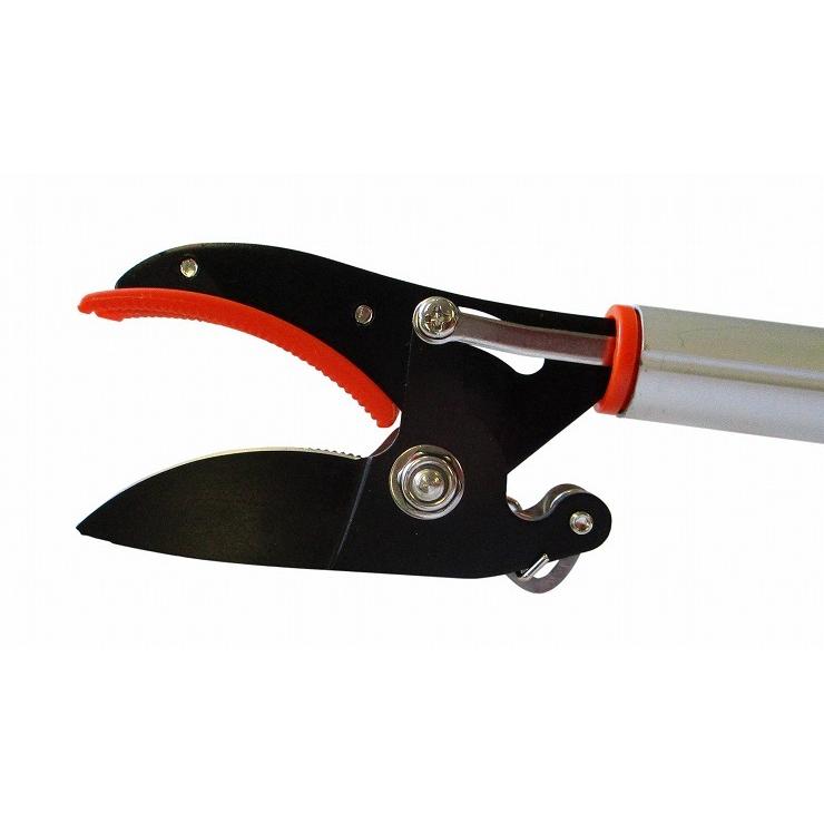 CLUB.J 軽量伸縮式高枝切鋏 アンビル刃 1.8~3.0m 5段階伸縮 鋸刃付き