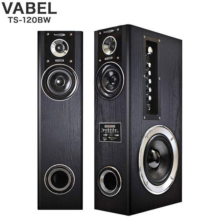 クマザキエイム アンプ内蔵タワースピーカー ヴァベル VABEL TS-120BW スピーカー 大音量 テレビ DVD ブルーレイ カラオケ｜rcmdse