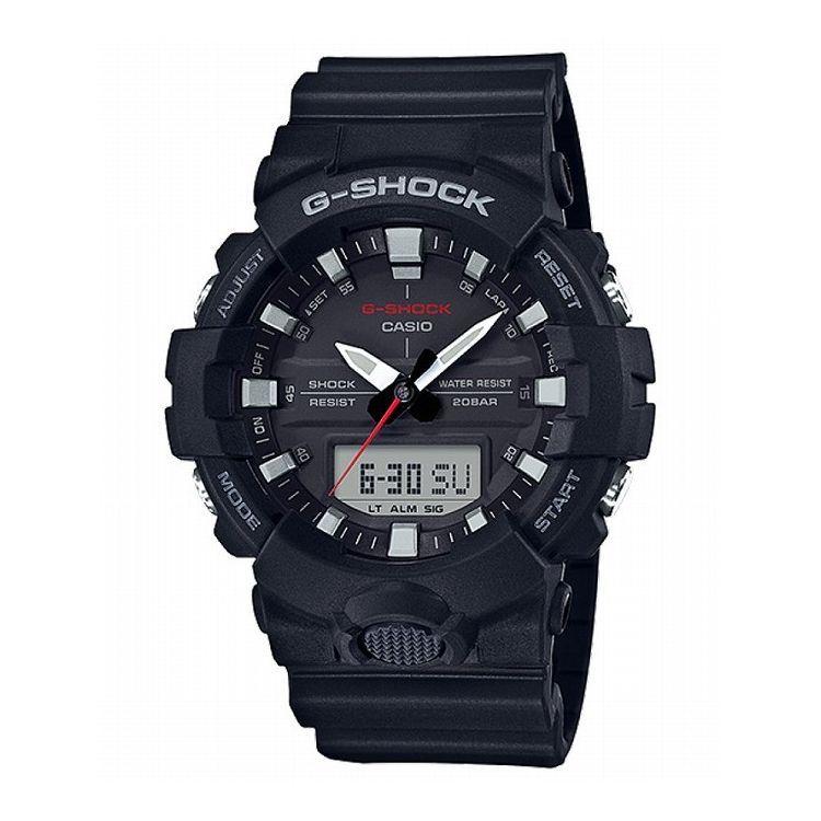 国内正規品 G-SHOCK Gショック GA-800-1AJF カシオ CASIO ジーショック メンズ アナログ ブラック 20気圧防水 無機ガラス 樹脂ベルト
