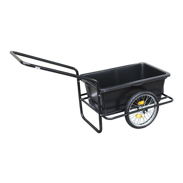 リヤカー スチール製 ノーパンク 容量90リットル 台車 カート ワゴン
