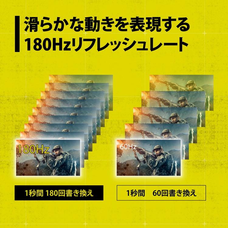 プリンストン FastIPS方式パネル採用 27型 ハイリフレッシュレートWQHD液晶ディスプレイ ブラック UP-P27Q180_6