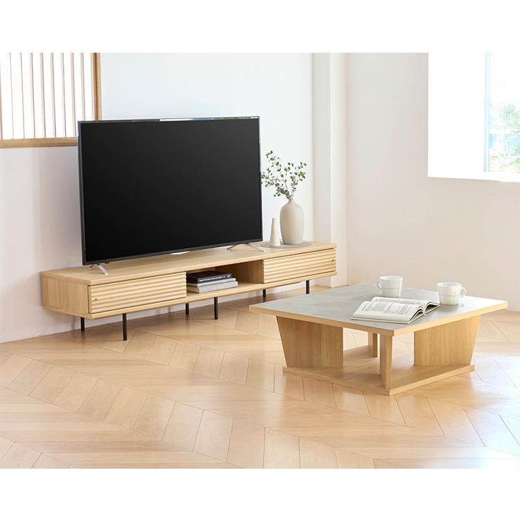 白井産業 テレビ台 幅176cm 高さ34cm 75V型対応 TVボード ローボード 