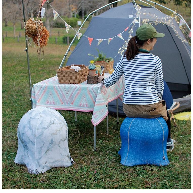 ジェリーフィッシュチェア 北欧柄 バランスボール エクササイズ